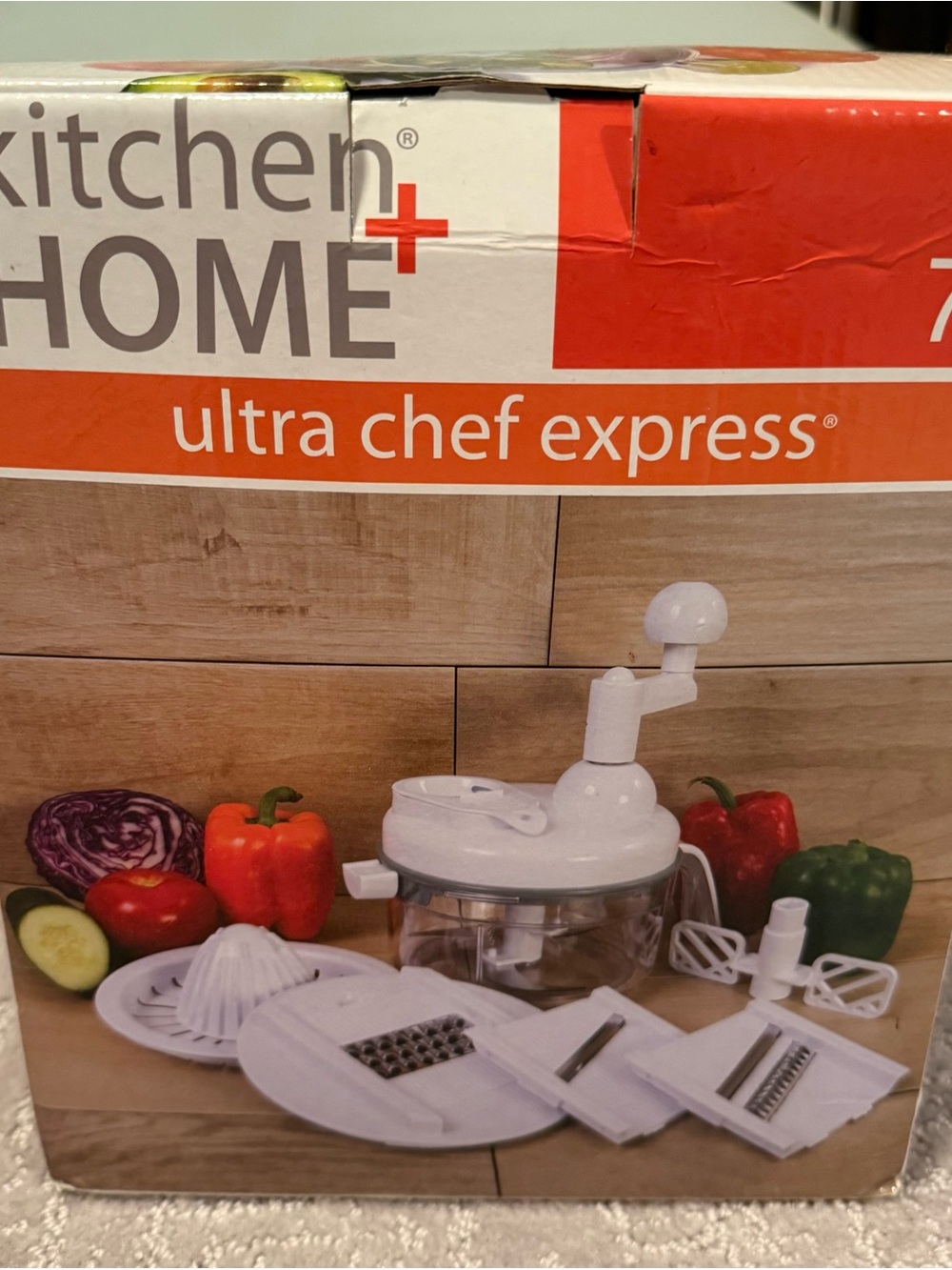 Ultra Chef Express White Manual Food Chopper & Slicer